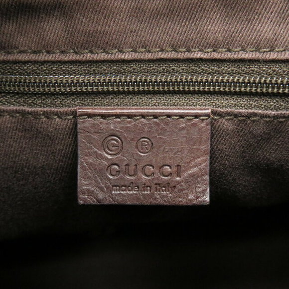 Gucci Guccissima Shoulder Bag leather brown metallic Black - Picture 6 of 10